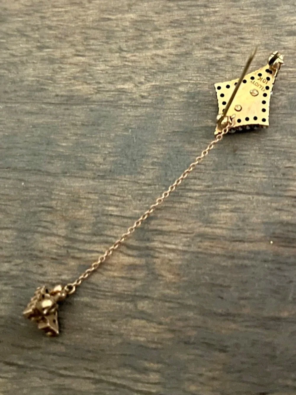 Vintage 10K Gold Sigma Sigma Psi Sorority 